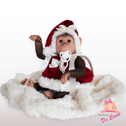 36310 Lolita Reborn Monkey in Chritmas Dress