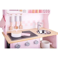 11067 Pink Wooden Kitchenette