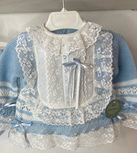 Luxury knit blue set (Handmade 6-8week Leadtime)