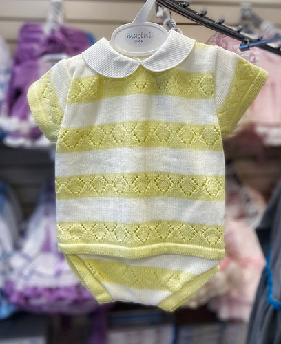 Lemon stripe knit