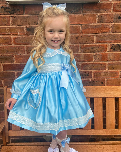 Sonata blue satin dress 21 (preorder 5/6weeks)