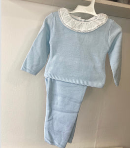 Blue frill lounge suit IN STOCK