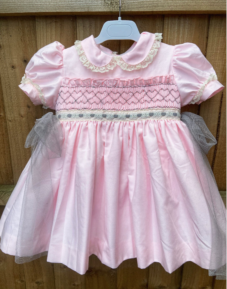 Tulle Ribbon slot smock sonata (HANDMADE TO ORDER 5/6weeks lead time)