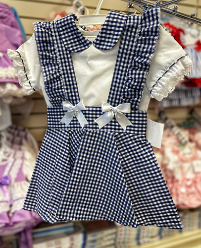 School uniform pinny and blouse set (5/6weeks handmade)
