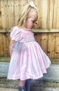 Tulle Ribbon slot smock sonata (HANDMADE TO ORDER 5/6weeks lead time)