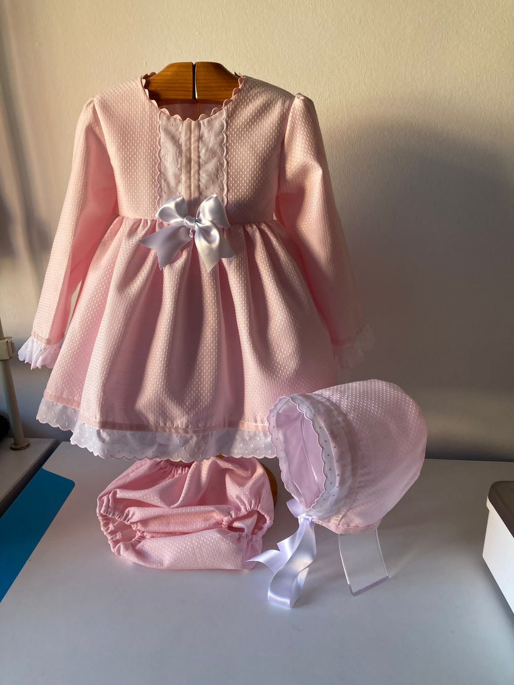 Luna AW21 dress knickers and bonnet  (preorder 5/6weeks delivery)