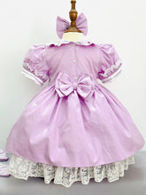 Lilac smock with bows