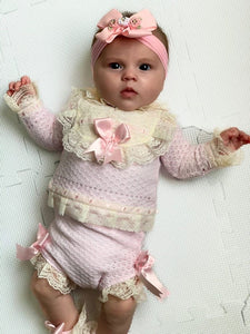 In stock LUXURY KNITTED PINK  4piece set (5/6 weeks)