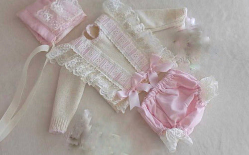 DANNI SET (top bottoms and bonnet)